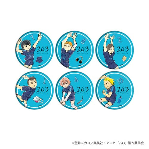 『2.43 清陰高校男子バレー部』缶バッジ 01 / (全6種)(グラフアート) BOX